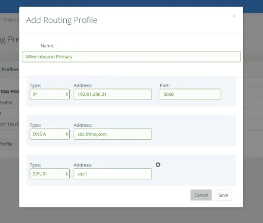 Add Routing Profile