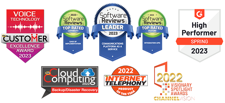 Commio's award-winning cloud and voice solutions for 2023 and beyond. 