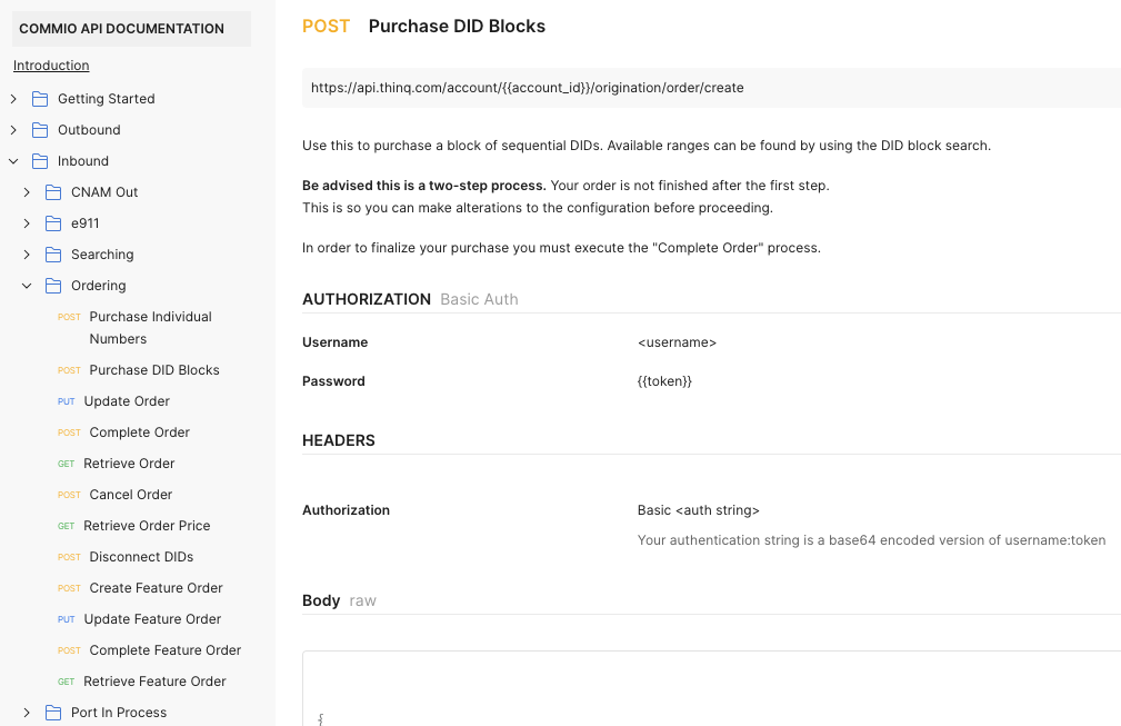Commio Purchase Phone Numbers DIDs