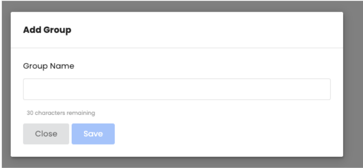 Place to Manage Groups or Import Groups