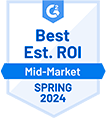 G2 Best ROI Award, Spring 2024