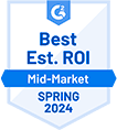 G2 Best ROI Award, Spring 2024