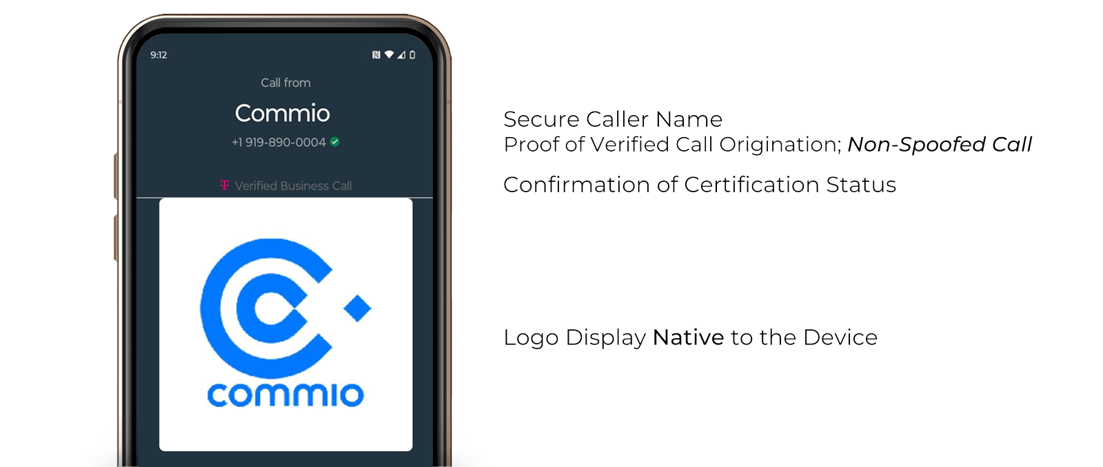 Branded Calling example powered by Commio