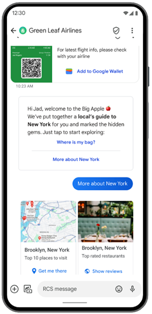 Green Leaf Airlines RCS Example