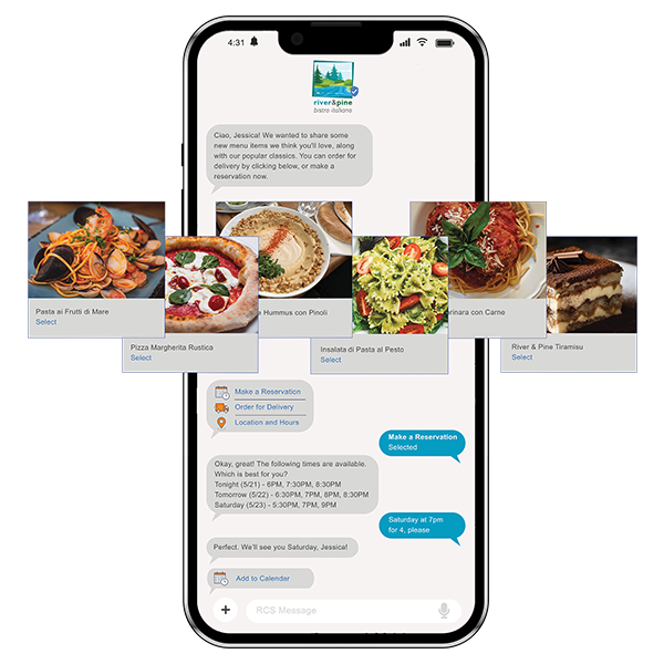 Cell Phone RCS Restaurant